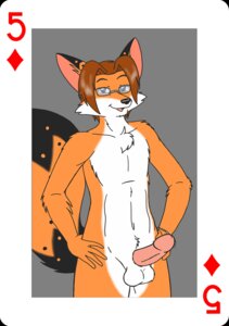 Rating: Explicit Score: 0 Tags: anthro arms_bent arms_by_side brown_hair canid canine card card_template diamonds_(suit) e621 erection five_of_diamonds fox fur genitals hair hands_on_hips hands_on_own_hips holding_hips looking_at_viewer male mammal nude orange_body orange_fur penis playing_card playing_card_template red_fox simple_background smsfoxx solo standing steve_(smsfoxx) suit_symbol true_fox User: bunchy7s