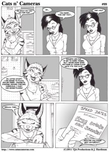 Rating: Safe Score: 0 Tags: 2011 alexia_trust anthro bella_tyler_moore breasts cats_n'_cameras cleavage clothed clothing comic dialogue digital_media_(artwork) domestic_cat duo e621 english_text eyewear felid feline felis female glasses greyscale human james_m_hardiman mammal marker_(artwork) mixed_media monochrome pen_(artwork) shirt tank_top text topwear traditional_media_(artwork) url User: bunchy7s