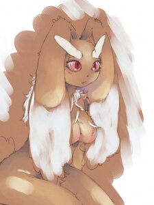 Rating: Safe Score: 0 Tags: 3:4 anthro anthrofied biped breasts brown_body brown_breasts brown_ears brown_fur e621 eyebrows featureless_breasts female fur generation_4_pokemon lagomorph long_ears lopunny mammal nintendo nude pink_eyes pink_sclera pokemon pokemon_(species) pokemorph pupils red_eyes red_pupils simple_background sindoll solo thick_eyebrows white_background white_eyebrows User: bunchy7s