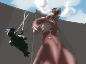 Rating: Safe Score: 0 Tags: alien ambiguous_gender attack_on_titan blue_body blue_skin cape cloak clothed clothing cloud duo e621 hair hi_res holding_object holding_weapon long_hair melee_weapon monster muscular omni-directional_mobility_gear open_mouth outside petresko rope sepilian size_difference steam swinging sword teeth titan_(attack_on_titan) weapon User: bunchy7s