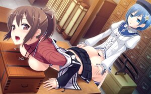 Rating: Explicit Score: 0 Tags: 16:10 ass beige_skin bent_over blue_eyes blue_hair breast_press breasts brown_eyes brown_hair clothes dildo doggy_style female female_only flower game_cg hair_flower hair_ornament hairpin hat hooded_track_jacket human indoors kokuro_nozomi_(female) large_breasts miniskirt multiple_females multiple_girls open_eyes open_mouth oppai ponytail round_ears rule34 rule_63 seiranden_aoi sex sex_toy shirt_lift short_hair side_view skirt strap-on strapon sweater table tel-o tied_hair yamiyo_ni_odore yuri User: bunchy7s