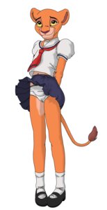 Rating: Questionable Score: 0 Tags: anthro anthrofied bottomwear breasts brown_eyes camel_toe child clothed clothing digital_drawing_(artwork) digital_media_(artwork) disney e621 felid female flat_chested full-length_portrait fur hands_behind_back hi_res kiara_(the_lion_king) lion looking_up mammal pantherine panties portrait pose school_uniform shaded simple_background simple_shading skirt smile solo tail the_lion_king three-quarter_view tlk92024 underwear uniform upskirt white_background white_clothing white_panties white_underwear yellow_sclera young young_anthro young_female User: bunchy7s