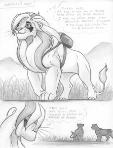 Rating: Safe Score: 0 Tags: 2008 backpack comic dialogue digitigrade e621 english_text felid feral greyscale leovictor lion male mammal monochrome pantherine quadruped shaded silhouette sykur tail tail_tuft text tuft User: bunchy7s
