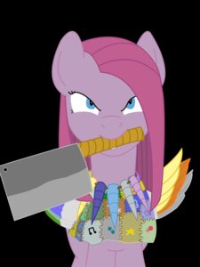 Rating: Safe Score: 0 Tags: 2011 black_background blue_eyes cleaver_(knife) cupcakes_(mlp_fanfic) cutlery e621 earth_pony equid equine female feral friendship_is_magic hasbro hi_res horn horse jewelry kitchen_knife kitchen_utensils knife knife_in_mouth looking_at_viewer mammal melee_weapon my_little_pony necklace object_in_mouth pinkamena_(mlp) pinkie_pie_(mlp) pony refe2 simple_background solo tools weapon xyi User: bunchy7s