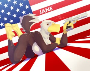 Rating: Questionable Score: 0 Tags: 2012 accipitrid accipitriform all_fours american_flag anthro arm_in_front arm_support arms_bent avian bald_eagle beak bent_legs big_breasts bird breasts brown_body calves_up canton claws desert_eagle e621 eagle feathers feet female flag flag_background forward_arm_support gun hand_on_arm hand_on_own_arm handgun holding_arm holding_gun holding_handgun holding_object holding_pistol holding_ranged_weapon holding_weapon huge_breasts jane_(spotty_the_cheetah) looking_at_viewer non-mammal_breasts nude pistol raised_calf ranged_weapon sea_eagle smile solo spotty_the_cheetah tail talons toes united_states_of_america weapon User: bunchy7s