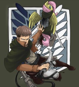 Rating: Safe Score: 0 Tags: 2013 attack_on_titan belt blue_eyes brown_hair clothed clothing crest_(heraldry) crossover duo e621 equid equine feathered_wings feathers female fluttershy_(mlp) friendship_is_magic fur hair hasbro hat headgear headwear hi_res hood human insanitylittlered jacket jean_kirstein letterbox long_hair looking_at_viewer looking_back male mammal melee_weapon my_little_pony mythological_creature mythological_equine mythology open_mouth pegasus pink_hair shirt sword symbol topwear weapon wings yellow_body yellow_feathers yellow_fur User: bunchy7s