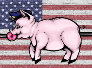 Rating: Safe Score: 0 Tags: ambiguous_gender american_flag chocolate_buns clothing dessert domestic_pig doughnut e621 flag food fur hat headgear headwear hooves low_res mammal overweight overweight_ambiguous pastry pig_cop pink_body pink_fur police police_officer_eating_donut solo suid suine sus_(pig) united_states_of_america User: bunchy7s