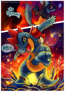 Rating: Safe Score: 0 Tags: anthro black_body black_fur blue_body blue_fur blush canid canine comic croconaw dialogue digital_media_(artwork) duo e621 english_text fur generation_2_pokemon generation_4_pokemon green_eyes haychel leon_(haychel) lucario male mammal multiple_scenes nintendo pokemon pokemon_(species) pokemon_mystery_dungeon red_eyes slydragoon16 spike_chunsoft text vagus_(haychel) water yellow_body yellow_fur User: bunchy7s