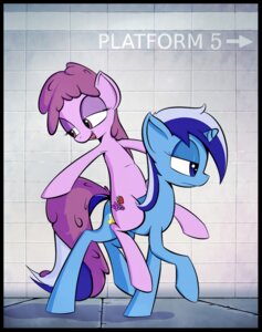 Rating: Safe Score: 0 Tags: berry_punch_(mlp) blue_eyes cutie_mark drunk duo e621 earth_pony equid equine female feral floor friendship_is_magic hair half-closed_eyes hasbro hi_res horn horse mammal minuette_(mlp) multicolored_hair my_little_pony mythological_creature mythological_equine mythology narrowed_eyes pony purple_eyes quadruped subjectnumber2394 substance_intoxication subway tail tile tile_floor two_tone_hair unicorn User: bunchy7s