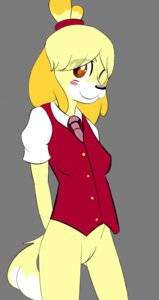 Rating: Explicit Score: 0 Tags: animal_crossing anthro blush bottomless bottomwear breasts canid canine canis clothed clothing domestic_dog e621 female genitals hi_res isabelle_(animal_crossing) mammal nintendo one_eye_closed optimalotter shih_tzu skirt small_breasts smile solo toy_dog vulva wink User: bunchy7s