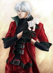 Rating: Safe Score: 0 Tags: 2009 ambiguous_gender belt blue_eyes capcom clothed clothing coat dante_(dmc) devil_may_cry domestic_cat duo e621 felid feline felis feral front_view fur gloves grey_hair hair handwear human human_focus leather male mammal not_furry_focus quadruped sandersonia standing tail topwear white_body white_fur white_hair young young_ambiguous young_feral User: bunchy7s