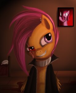 Rating: Questionable Score: 0 Tags: bed blood bodily_fluids clothing collar e621 earth_pony equid equine feathered_wings feathers female feral friendship_is_magic furniture hasbro heterochromia horse jacket knife mammal my_little_pony mythological_creature mythological_equine mythology orange_body orange_feathers pegasus photo pillow pink_eyes pinkamena_(mlp) pinkie_pie_(mlp) pony red_eyes renee-moonveil scar scootaloo_(mlp) smile solo topwear wings User: bunchy7s Rating: Questionable Score: 0 Tags: bed blood bodily_fluids clothing collar e621 earth_pony equid equine feathered_wings feathers female feral friendship_is_magic furniture hasbro heterochromia horse jacket knife mammal my_little_pony mythological_creature mythological_equine mythology orange_body orange_feathers pegasus photo pillow pink_eyes pinkamena_(mlp) pinkie_pie_(mlp) pony red_eyes renee-moonveil scar scootaloo_(mlp) smile solo topwear wings User: bunchy7s