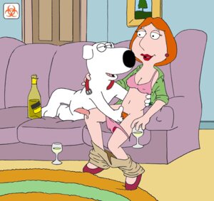 Rating: Explicit Score: 0 Tags: alcohol biohazard_(artist) bra breasts brian_griffin canine collar family_guy female fingering human interspecies lipstick lois_griffin male panties partially_clothed penis precum pubic_hair red_hair rule34 straight underwear User: bunchy7s