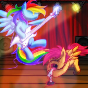 Rating: Safe Score: 0 Tags: 1:1 altur amplifier blue_body blue_feathers blue_fur detailed_background duo e621 electric_guitar electronics equid equine feathered_wings feathers female feral friendship_is_magic fur guitar hair hasbro mammal microphone multicolored_hair multicolored_tail musical_instrument my_little_pony mythological_creature mythological_equine mythology pegasus playing_guitar playing_music plucked_string_instrument rainbow_dash_(mlp) rainbow_hair rainbow_tail scootaloo_(mlp) stage string_instrument tail toony wings young young_feral User: bunchy7s