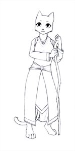 Rating: Safe Score: 0 Tags: 2011 4_toes anthro barefoot bethesda_game_studios black_and_white breasts cane e621 electromancer feet felid female jewelry katia_managan khajiit mammal microsoft monochrome oblivion pendant prequel_adventure simple_background solo tail the_elder_scrolls toes white_background User: bunchy7s
