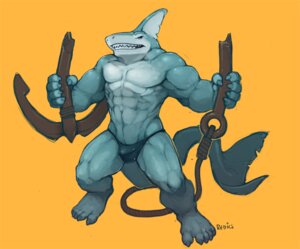 Rating: Questionable Score: 0 Tags: abs anchor anthro aquatic athletic biceps biped blue_body blue_eyes blue_skin bulge claws clothed clothing dorsal_fin e621 fangs fin fish great_white_shark mackerel_shark male muscular muscular_anthro muscular_male open_mouth orange_background pecs pose redic-nomad scales shark simple_background solo speedo standing swimwear tail teeth thong toe_claws topless underwear vein white_shark User: bunchy7s
