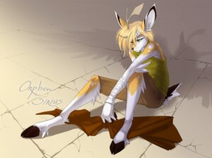 Rating: Safe Score: 0 Tags: anthro bandage biped blonde_hair clothed clothing deer e621 edhel feathered_wings feathers hair heterochromia hooves horn male mammal orphen-sirius shadow sitting solo wings User: bunchy7s