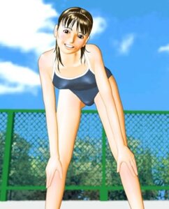 Rating: Questionable Score: 0 Tags: 1girls bending bent_over breasts brown_hair female fence flat_chest hands_on_knees ishikura_syouji lowres one-piece_swimsuit rule34 sky small_breasts solo swimsuit User: bunchy7s