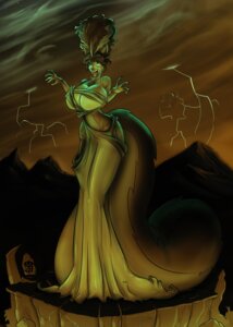 Rating: Safe Score: 0 Tags: absurd_res big_breasts big_hair black_hair breasts bride_of_frankenstein bride_of_frankestein_(film) brown_body brown_fur brown_hair brown_theme claws clothed clothing cosplay curvy_figure dark dress e621 electricity fangs female fluffy fluffy_tail freckles fur hair hi_res huge_breasts lightning looking_at_viewer mountain nails open_mouth outside penny_flynn skimpy sky solo standing tail teeth voluptuous wide_hips zaftigbunnypress User: bunchy7s