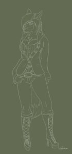 Rating: Safe Score: 0 Tags: anthro biped boots breasts canid canine chest_tuft cleavage clothed clothing colored_line_art e621 eye_patch eyewear female footwear fox fur hi_res high_heeled_boots high_heels line_art mammal monochrome oonami pattern_clothing pattern_topwear pirate pose shirt shoes sketch solo striped_clothing striped_topwear stripes tail topwear tuft unfinished white_line_art User: bunchy7s