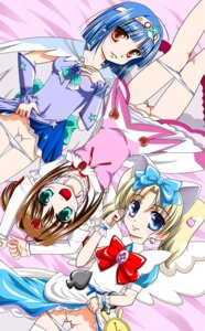 Rating: Explicit Score: 0 Tags: 3girls animal_ears arms_up bed_sheet blonde_hair blue_eyes blue_hair bow cat_ears dress dress_lift earrings female female_only green_eyes hairbow jewelpet jewelpet_twinkle jewelry looking_at_viewer lying magical_girl miria_marigold_mackenzie multiple_females multiple_girls on_back open_mouth orange_eyes panties panty_pull pussy rule34 sakura_akari sanrio sara_(jewelpet) short_sleeves uncensored wings wrist_cuffs yami_no_kohaku User: bunchy7s
