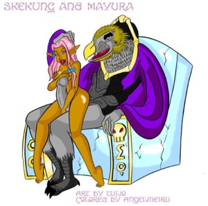 Rating: Explicit Score: 0 Tags: 1girls breasts chair colored english_text erection female gelfling_(species) male mayura_(the_dark_crystal) nipples nude nude_female penis pink_hair pointy_ears rule34 skeksis_(species) skekung straight text the_dark_crystal toes tulio uncensored User: bunchy7s