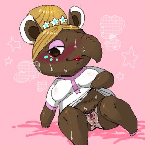 Rating: Explicit Score: 0 Tags: 1:1 animal_crossing anthro blush bodily_fluids clothing denmoko e621 female hair hair_bun lipstick low_res luna_(animal_crossing) makeup mammal nintendo panties proboscis_(anatomy) red_lipstick slightly_chubby solo sweat tapir trunk_(anatomy) underwear User: bunchy7s