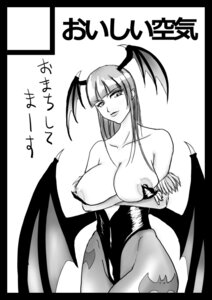 Rating: Explicit Score: 0 Tags: black_and_white breasts capcom clothing darkstalkers female head_wings large_breasts leotard morrigan_aensland pantyhose ria_chuelo rule34 succubus tagme translation_request User: bunchy7s
