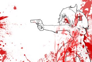 Rating: Questionable Score: 0 Tags: 5_fingers aiming anthro athletic athletic_anthro athletic_female big_breasts blood bodily_fluids breasts chest_tuft domestic_cat e621 farorenightclaw felid feline felis female fingers front_view gore gun handgun holding_gun holding_handgun holding_knife holding_object holding_ranged_weapon holding_revolver holding_weapon knife mammal nipple_piercing nipple_ring nipples nude piercing portrait ranged_weapon red_theme restricted_palette revolver ring_piercing snout solo standing tail three-quarter_portrait tuft weapon User: bunchy7s