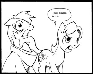 Rating: Safe Score: 0 Tags: 2011 angry big_eyes big_macintosh_(mlp) black_and_white border caramel_(mlp) cutie_mark dialogue draft_horse duo e621 earth_pony elosande english_text equid equine feral friendship_is_magic hair hasbro horse horseshoe male mammal monochrome my_little_pony nude open_mouth pony short_hair simple_background text third-party_edit white_background User: bunchy7s