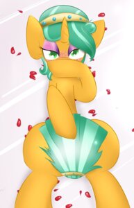 Rating: Questionable Score: 0 Tags: 9:14 blush covering covering_self digital_media_(artwork) e621 equid equine eyelashes eyeshadow femboy feral friendship_is_magic green_eyes hair hasbro hi_res horn kryptchild makeup male mammal multicolored_hair my_little_pony mythological_creature mythological_equine mythology petals simple_background snails_(mlp) solo source_request unicorn User: bunchy7s
