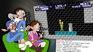 Rating: Safe Score: 0 Tags: 16:9 becky_blow better_version_at_source clothed clothing controller digital_media_(artwork) e621 elf english_text fraser_agar furniture game_controller group hi_res human humanoid humor kyle_huinink link male mammal meme mot nintendo nintendo_controller not_furry pointy_ears sitting smile sofa text the_legend_of_zelda video_games_awesome widescreen wii wii_remote User: bunchy7s