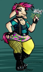Rating: Safe Score: 0 Tags: alternative_fashion anthro canid canine canis collar deervvitch domestic_dog e621 ear_tails female mammal mohawk punk sideburn_mohawk solo text undercut url zoec User: bunchy7s
