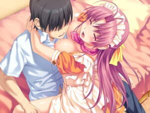 Rating: Explicit Score: 0 Tags: aoi_matsuri bed blush breasts closed_eyes cowgirl_position female game_cg highres koutaro long_hair nipples open_mouth pink_hair rule34 sex tropical_kiss waitress User: bunchy7s