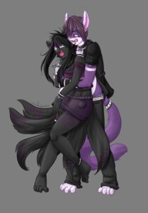 Rating: Safe Score: 0 Tags: 2011 accessory alpha_channel alternative_fashion anthro arm_markings barbell_piercing belt black_hair bottomwear bracelet brainlessbunny canid canine clothed clothing collar coontail_hair digital_media_(artwork) digital_painting_(artwork) domestic_cat duo e621 ear_piercing ear_ring eyebrow_barbell eyebrow_piercing facial_markings facial_piercing fangs feet felid feline felis female fox furgonomics goth grey_eyes hair head_markings hi_res hindpaw hug hybrid industrial_piercing jewelry long_hair male mall_goth mammal markings multi_tail multiple_piercings nails necklace open_mouth painting_(artwork) paws piercing pink_nose purple_hair ring ring_piercing shirt short_hair simple_background skirt standing stripes studded_belt studs tail tail_accessory tail_jewelry tail_markings tail_ring teeth telmaine tongue tongue_piercing topwear transparent_background trix_(matetrix) white_eyes white_markings white_nose User: bunchy7s
