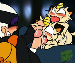 Rating: Explicit Score: 0 Tags: ambiguous_gender anthro blush brendan_(pokemon) cat cum feline fellatio female furry group_sex hair human interspecies jw male male/ambiguous meowth oral penis pokemon pokephilia pubic_hair rule34 straight User: bunchy7s