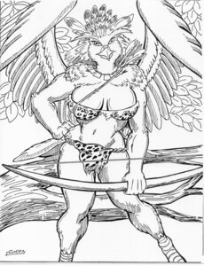Rating: Safe Score: 0 Tags: 1997 accipitrid accipitriform animal_print animal_print_bikini anthro arrow_(weapon) avian big_breasts bikini biped bird black_and_white bow_(weapon) bra branch breasts cheetah_bikini cheetah_print clothed clothing e621 eagle feathered_wings feathers female front_view harpy_eagle hatching_(art) holding_object holding_weapon in_tree jewelry leaf line_art looking_at_viewer monochrome necklace non-mammal_breasts oscar_marcus pattern_bikini pattern_clothing pattern_swimwear pen_(artwork) pinup plant plume portrait pose quiver_(object) ranged_weapon shaded skimpy solo spread_wings swimwear three-quarter_portrait tight_clothing traditional_media_(artwork) tree two-piece_swimsuit underwear weapon wings wood User: bunchy7s