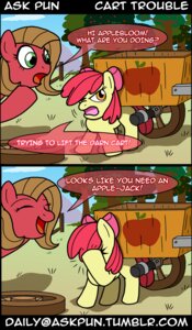 Rating: Safe Score: 0 Tags: 2012 amber_eyes apple apple_bloom_(mlp) ask_pun brown_hair cart comic dialogue duo e621 earth_pony english_text equid equine facepalm fan_character female feral food forest friendship_is_magic fruit fur green_eyes hair hasbro hi_res horse humor joke mammal my_little_pony outside plant pony pun pun_pony quadruped red_body red_fur tail text tree tumblr unknown_artist url vehicle wagon yellow_body yellow_fur young young_feral User: bunchy7s Rating: Safe Score: 0 Tags: 2012 amber_eyes apple apple_bloom_(mlp) ask_pun brown_hair cart comic dialogue duo e621 earth_pony english_text equid equine facepalm fan_character female feral food forest friendship_is_magic fruit fur green_eyes hair hasbro hi_res horse humor joke mammal my_little_pony outside plant pony pun pun_pony quadruped red_body red_fur tail text tree tumblr unknown_artist url vehicle wagon yellow_body yellow_fur young young_feral User: bunchy7s