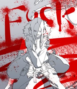 Rating: Explicit Score: 0 Tags: coat copyright_request dual_wielding female flat_colors gun monochrome profanity rule34 sketch tongue v_arms weapon wink User: bunchy7s