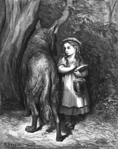 Rating: Safe Score: 0 Tags: 1864 19th_century absurd_res all_fours ambiguous_gender ancient_art big_bad_wolf canid canine canis clothed clothing detailed_background dress duo e621 engraving_(artwork) eye_contact fairy_tales female feral fluffy fluffy_tail food footwear formal_art fur greyscale gustave_dore hair hat headgear headwear hi_res holding_food holding_object human little_red_riding_hood little_red_riding_hood_(copyright) long_hair looking_at_another mammal monochrome outside plant print_(medium) shoes signature standing tail traditional_media_(artwork) tree wolf wood young User: bunchy7s