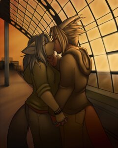 Rating: Safe Score: 0 Tags: 2010 4:5 anthro blue_(lockworkorange) breasts canid canine clothing detailed_background digital_media_(artwork) dragon duo e621 female hoodie kissing lockworkorange male mammal mythological_creature mythological_scalie mythology romantic romantic_ambiance romantic_couple scalie shaded station tail topwear warm_colors User: bunchy7s