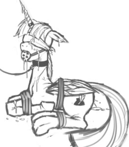 Rating: Explicit Score: 0 Tags: 2011 after_rape after_sex alternate_species ball_gag bdsm black_and_white blindfold bodily_fluids bondage bound collar crookedtrees cum cutie_mark e621 equid equine feathered_wings feathers female feral forced friendship_is_magic gag gagged genital_fluids hasbro hooves horn lauren_faust_(character) leash mammal monochrome my_little_pony mythological_creature mythological_equine mythology ponification simple_background sketch solo submissive submissive_female tail white_background winged_unicorn wings User: bunchy7s