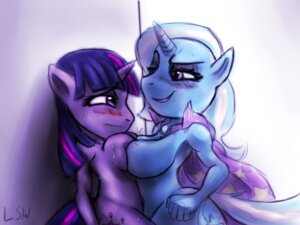 Rating: Explicit Score: 0 Tags: 4:3 against_surface against_wall anthro anthrofied big_breasts blush bodily_fluids breast_squish breasts breasts_frottage cape clothing cool_colors duo e621 equid equine female female/female friendship_is_magic fur hair hasbro horn lopsidedworld mammal multicolored_hair my_little_pony mythological_creature mythological_equine mythology navel purple_body purple_eyes purple_fur purple_hair simple_background smile squish sweat titfight trixie_(mlp) twilight_sparkle_(mlp) two_tone_hair unicorn white_background User: bunchy7s