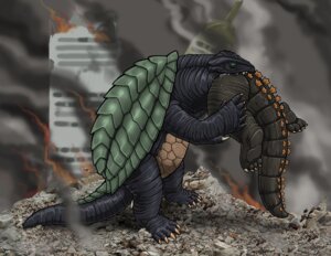 Rating: Questionable Score: 0 Tags: ambiguous_gender bodily_fluids building destruction duo e621 eating feet feral fire gamera_(character) gamera_(series) godzilla godzilla_(series) greedywoozle green_eyes hindpaw kaiju paws reptile rock rubble saliva scalie shell skyscraper smoke spines strega tail teeth toho turtle vore User: bunchy7s