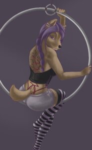 Rating: Safe Score: 0 Tags: 2014 anthro ava_(avaexemplary) bedroom_eyes bottomwear breasts clothed clothing corset corset_piercing e621 facial_piercing female furgonomic_piercing furgonomics hair half-closed_eyes hi_res hyena legwear lingerie looking_back mammal muzzle_piercing narrowed_eyes naughty_face nose_piercing pattern_clothing pattern_legwear piercing purple_hair schitzofox seductive shorts side_boob simple_background solo spotted_hyena stockings striped_clothing striped_legwear stripes surface_piercing tattoo topwear User: bunchy7s