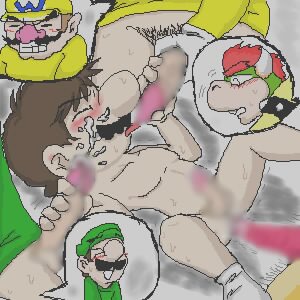 Rating: Explicit Score: 0 Tags: artist_request bara boner bowser brother brothers cmnm erection foursome gay group_sex human incest lowres luigi male male_only mario mario_(series) nintendo nude pubic_hair rule34 sex wario yaoi User: bunchy7s