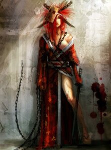 Rating: Explicit Score: 0 Tags: areola_slip areolae beige_skin blood blood_splatter blood_stain bloody_sword chains closed_mouth clothes color female female_only footwear front_view hair japanese_clothes katana mask nipple_slip nipples original overhand_grip red_blood red_eyes red_hair rule34 scar solo standing stein stitches sword wall weapon User: bunchy7s