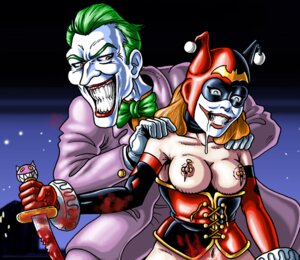 Rating: Explicit Score: 0 Tags: 1boy 1girls barbara_gordon batgirl batman_(series) blood clownification corruption cosplay dc dc_comics drool enemy_conversion female harley_quinn harley_quinn_(cosplay) human joker jokerfication jokerization knife male nipple_piercing nipples pierced_nipples piercing rule34 straight tagme weapon User: bunchy7s