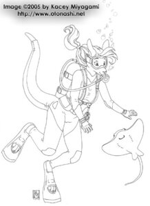 Rating: Safe Score: 0 Tags: 2005 anthro black_and_white clothing diving duo e621 female hair kacey kangaroo long_hair low_res macropod mammal marsupial monochrome sea simple_background sketch swimwear tail underwater water white_background User: bunchy7s