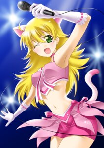 Rating: Safe Score: 0 Tags: ;d ahoge alternative_fashion animal_humanoid armwear blonde_hair blush bottomwear cat_humanoid choker clothing crop_top cute_&_girly_(idolmaster) e621 elbow_gloves electronics felid felid_humanoid feline feline_humanoid female gloves green_eyes hair handwear hoshii_miki humanoid idolmaster idolmaster_(classic) idolmaster_1 itsuki_sayaka j-fashion japanese_idol jewelry long_hair mammal mammal_humanoid microphone midriff navel necklace one_eye_closed open_mouth pink_clothing raised_arm shirt skirt smile solo tail topwear wink User: bunchy7s